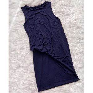 Susana Monaco Dark Blue Sleeveless Casual Comfy Dress